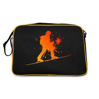 Ski Tour Ski Hommes Ski De Randonnée Femmes Ski Tour - Sac Retro - noir/or - Dos