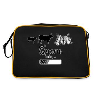 Vache d'herens, eringer, queen loading - Sac Retro - noir/or - Dos