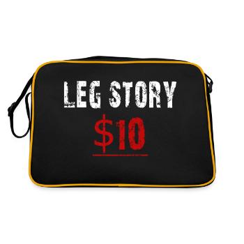 Bein Story 10 Dollar - Retro Tasche - Schwarz/Gold - Hinten