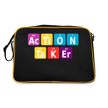 Action taker - Retro Bag - black/gold - Back