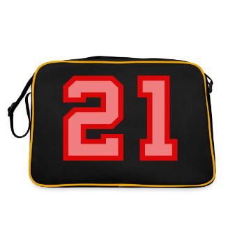 Cool Retro Retrostyle Numéro de maillot numéro de dos - Sac Retro - noir/or - Dos