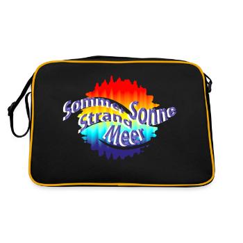 Summer feeling - Retro Bag - black/gold - Back