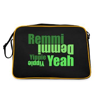 Remmidemmi Festival Outfit - Retro Tasche - Schwarz/Gold - Hinten