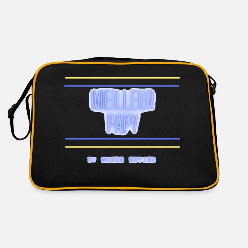 Meilleur PAPY - Sac Retro - noir/or