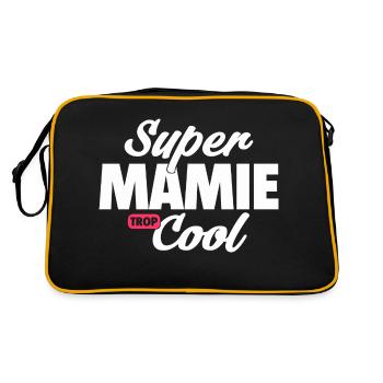 Super mamie Cool / humour grandmère - Sac Retro - noir/or - Dos