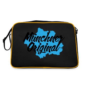 Münchner Original - Retro Tasche - Schwarz/Gold - Hinten