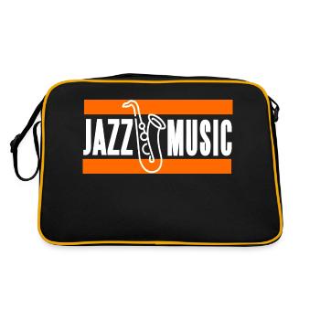 JAZZ Music Awesome Jazz Music Lover Designs - Retro Bag - black/gold - Back