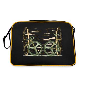 Portail de vélo trou noir - Sac Retro - noir/or - Dos