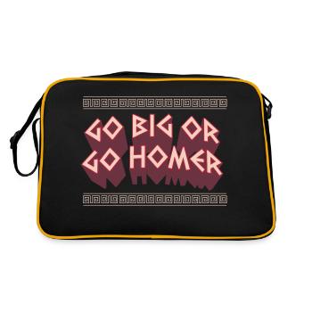 Antike Griechisches Mythologie und Griechischer - Retro Tasche - Schwarz/Gold - Hinten