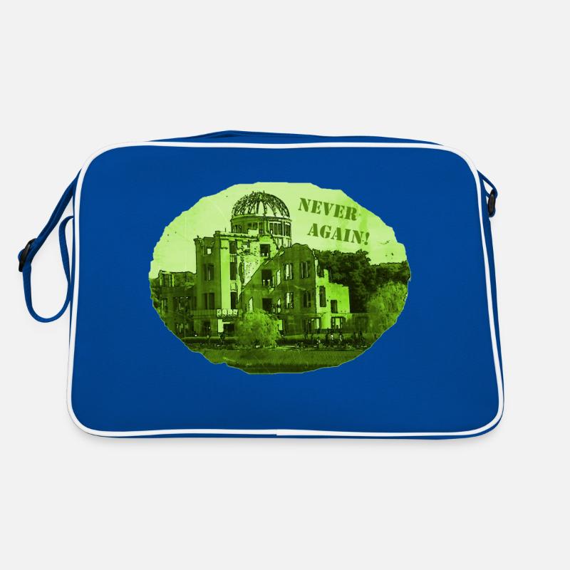 Hiroshima - Never again! Retro Tasche