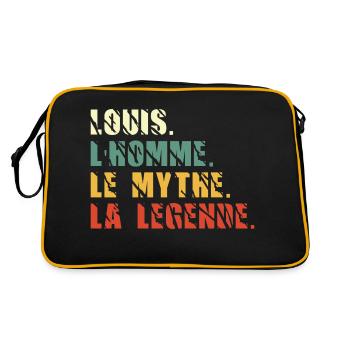 Louis l homme le mythe la légende - Sac Retro - noir/or - Dos