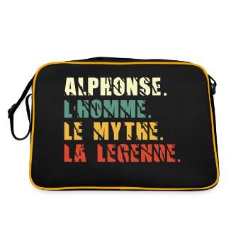 Alphonse l homme le mythe la légende - Sac Retro - noir/or - Dos