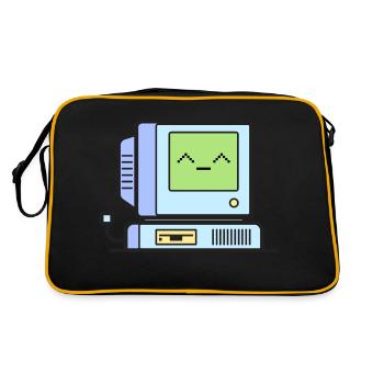 Happy Retro Computer - Retro Bag - black/gold - Back