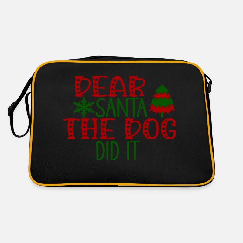 Dear Santa The Dog Did It Retro Bag