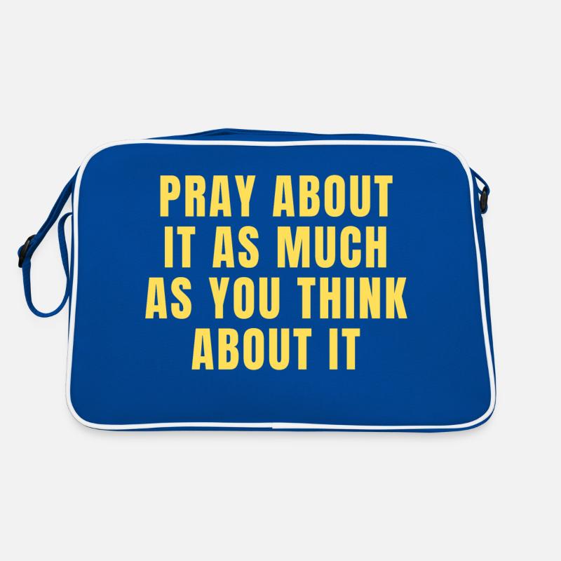 Priez à ce sujet autant que vous y pensez Citations Sac Retro