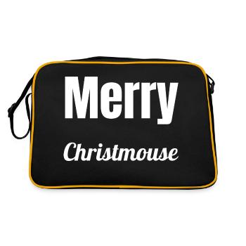 Corpse Humor Fairy Tail Mouse Christmas Present - Retro Bag - black/gold - Back