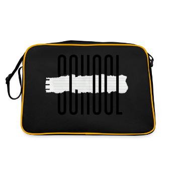 École - Sac Retro - noir/or - Dos