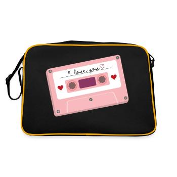 Cassettes - Sac Retro - noir/or - Dos