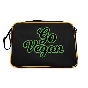 Vegan Veggie - Retro Bag - black/gold - Back