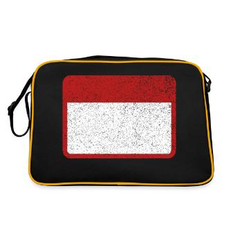 Plate Name plate Tin plate Warning Attention - Retro Bag - black/gold - Back