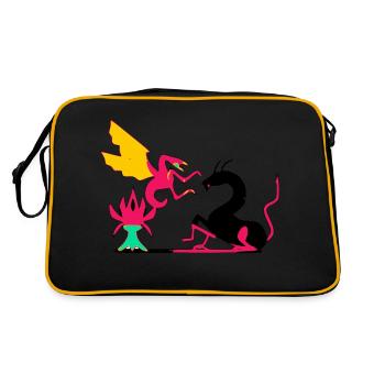 Le combat - Sac Retro - noir/or - Dos