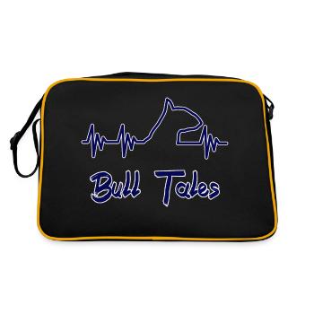 Bull Terrier by Ahapix - Retro Bag - black/gold - Back