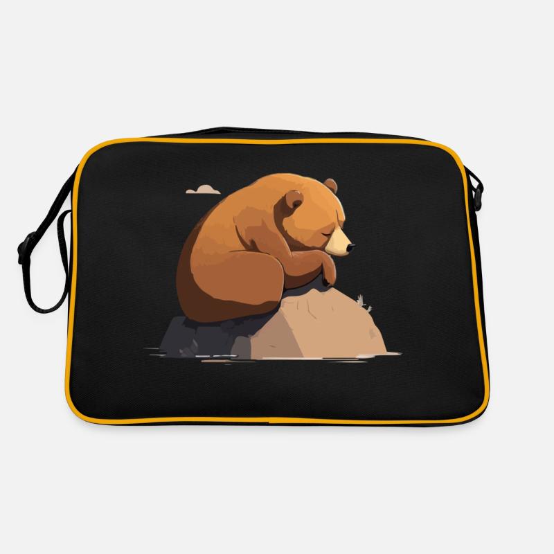 schläft Retro Tasche