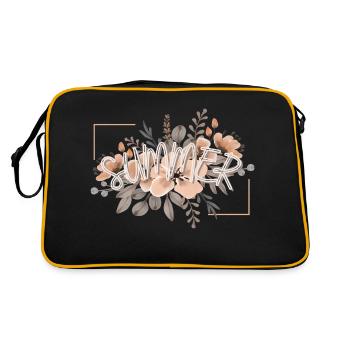 Summer Flowers - Retro Bag - black/gold - Back