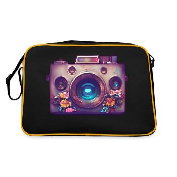 Camera Photographer Photographer Funny Photography - Retro Bag - black/gold - Back