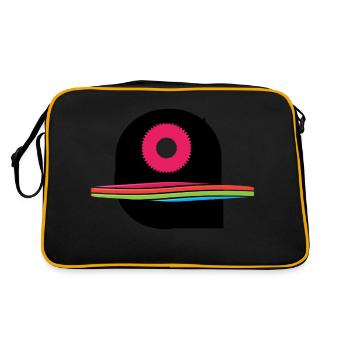 Simple logo - Retro Bag - black/gold - Back