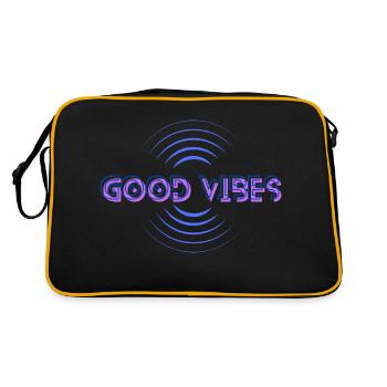 Ondes positives - Sac Retro - noir/or - Dos