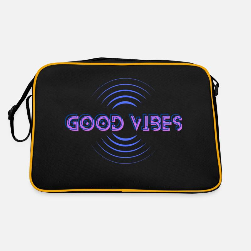 Ondes positives - Sac Retro - noir/or