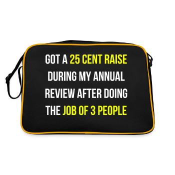Obtenir une augmentation Work Job English - Sac Retro - noir/or - Dos