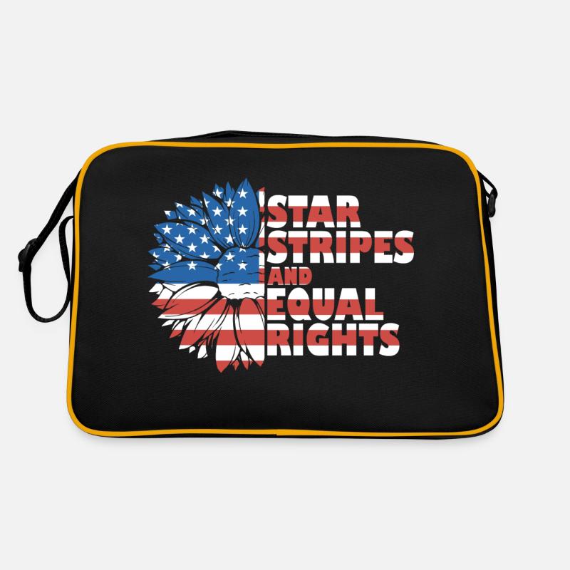 Rayures étoilées et égalité Sac Retro
