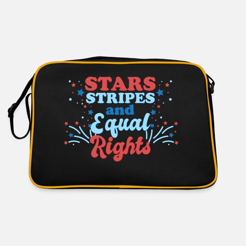 Rayures étoilées et égalité Sac Retro