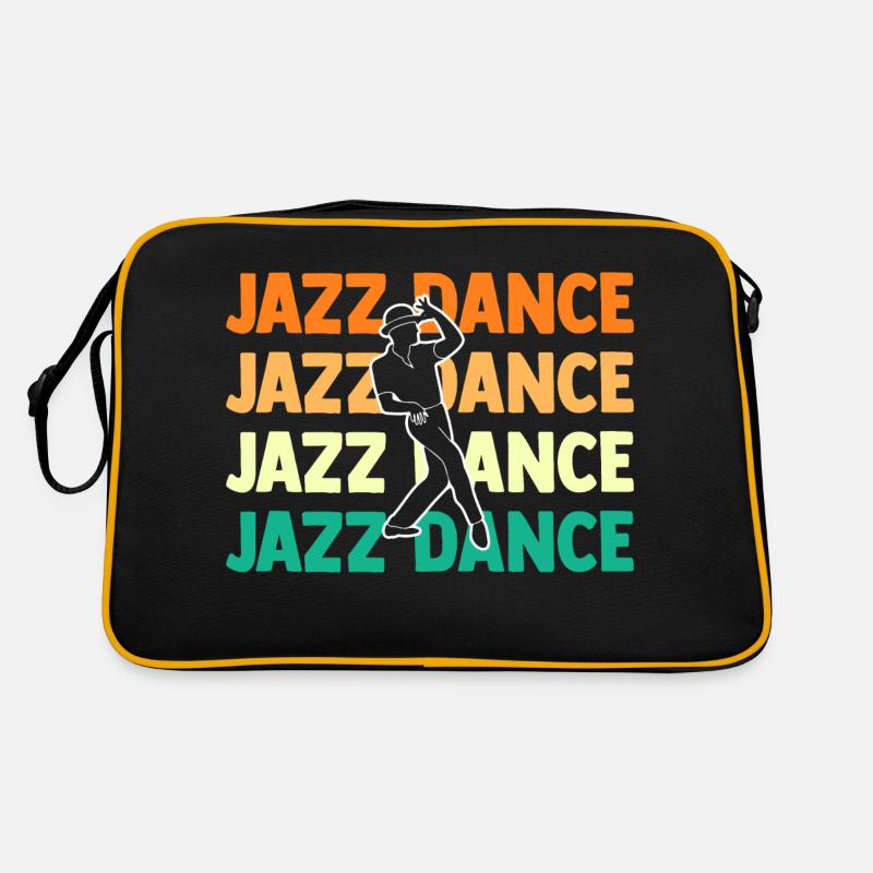 Jazz Tänzer - Retro Tasche - Schwarz/Gold
