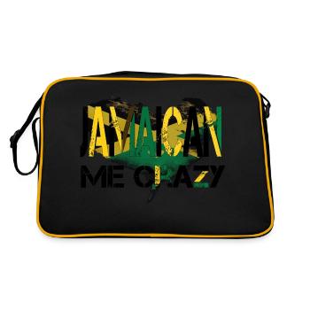 JAMAIKA - Retro Tasche - Schwarz/Gold - Hinten