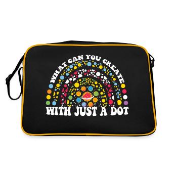 What Can You Create With Just A Dot - Retro Bag - black/gold - Back
