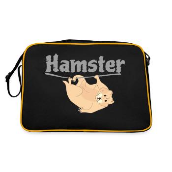Funny Hamster - Retro Bag - black/gold - Back