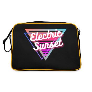 Coucher de soleil électrique - Sac Retro - noir/or - Dos