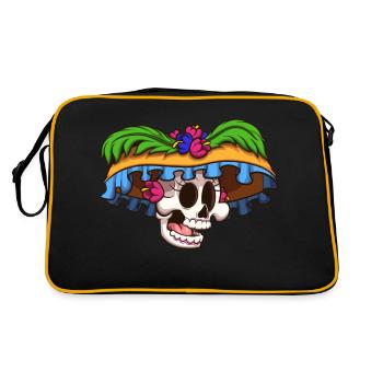 Crâne de Catrina - Sac Retro - noir/or - Dos