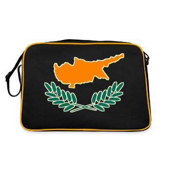 Flag of Cyprus - Retro Bag - black/gold - Back