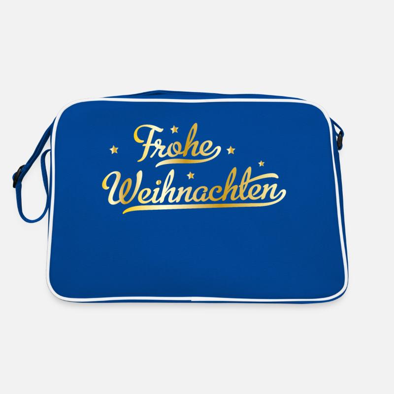 Frohe Weihnachten Retro Tasche