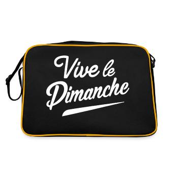 Vive le dimanche - Sac Retro - noir/or - Dos