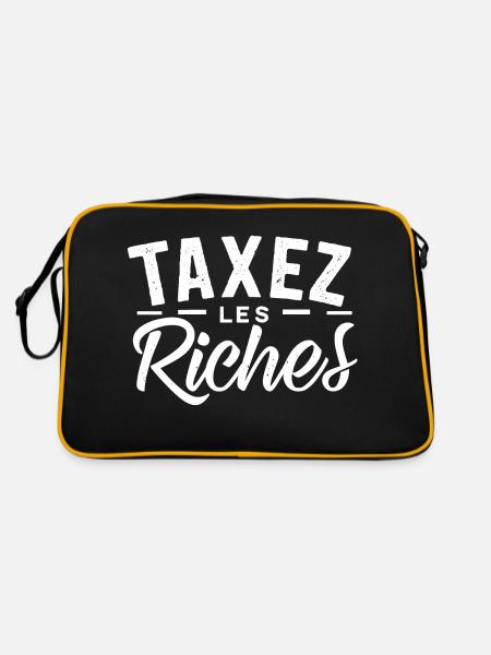 Taxez les riches - Sac Retro - noir/or