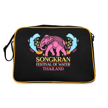 SongKran Festival of Water Thailand - Retro Bag - black/gold - Back