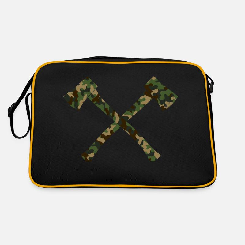 Axt - Retro Tasche - Schwarz/Gold