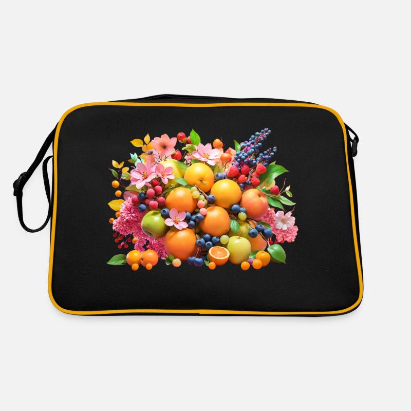Fruits et fleurs Sac Retro