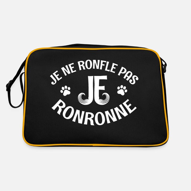 je ronfle pas je ronronne Sac Retro