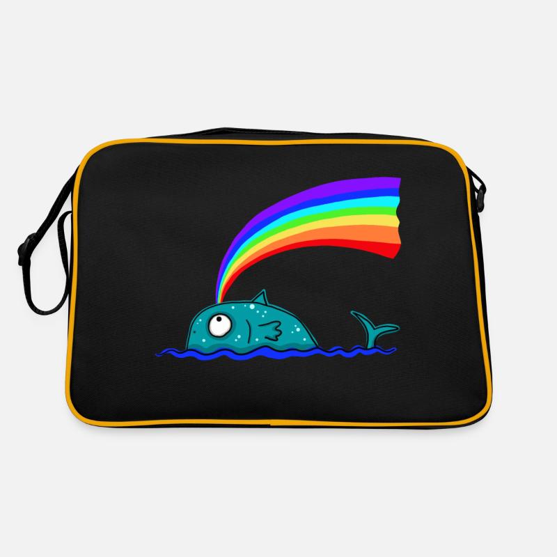 Baleine arc-en-ciel Sac Retro